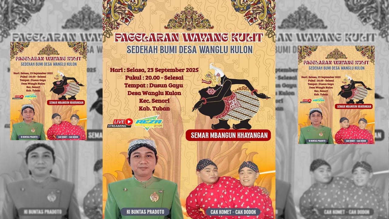 LIVE WAYANG KULIT KI BUNTAS PRADOTO LAKON SEMAR BANGUN KHAYANGAN SEDEKAHBUMI WANGLUKULOM 23 SEP 2025