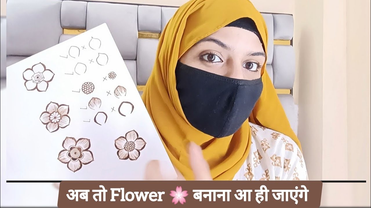 Mehndi Flowers बनाना सीखो और भी डिटेल में | Learn Henna Flowers in Detailed with Zarina