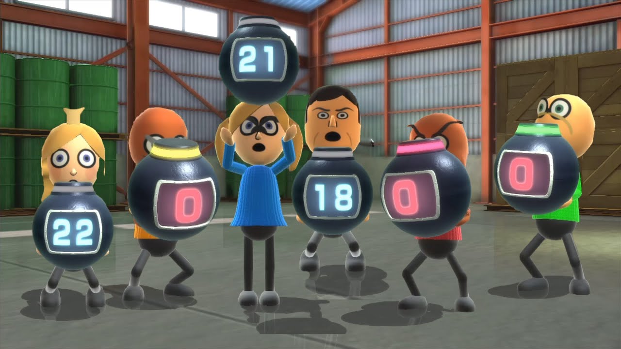 Wii Party U Minigames - Luigi vs Birdo vs Bowser Jr. vs Rosalina