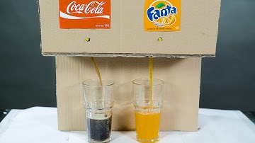 How to Make Coca Cola Soda Fountain Machine with 3 Different Drinks at Home