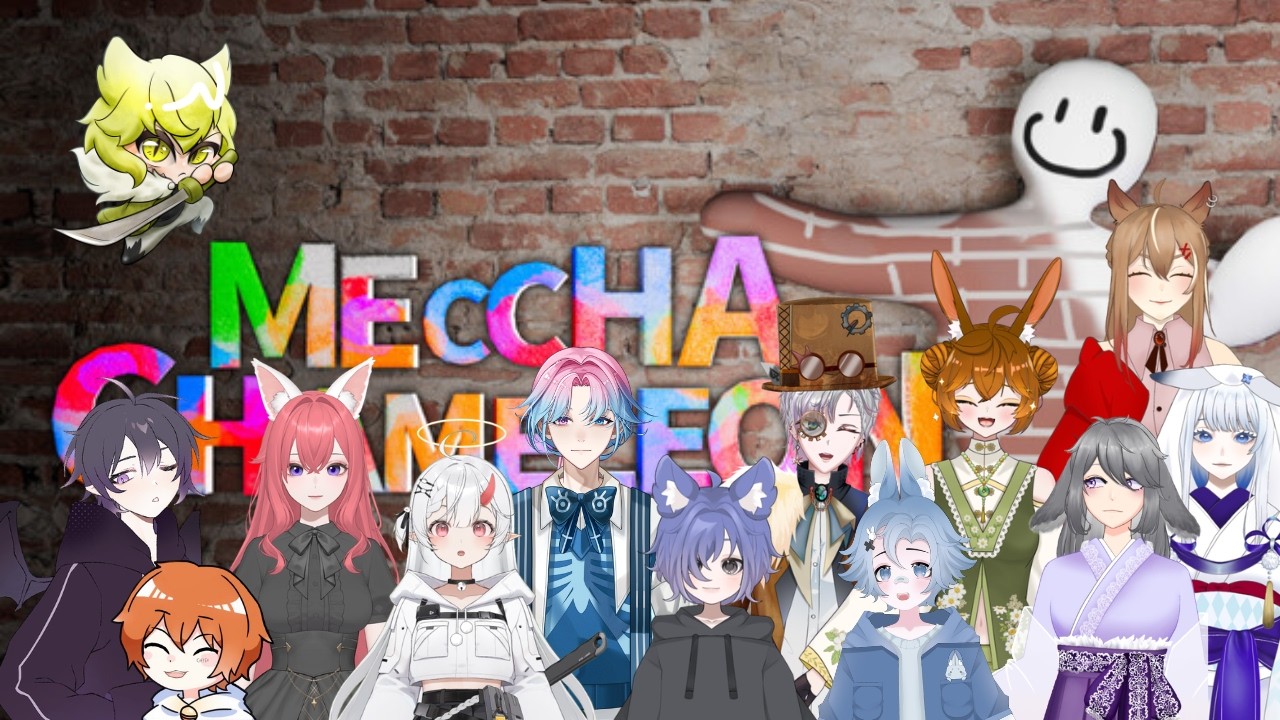 【Meccha Chameleon】久違多人來畫畫躲貓貓~！【赤羽 紅/ Akabane Aka】w/Others | MYViki