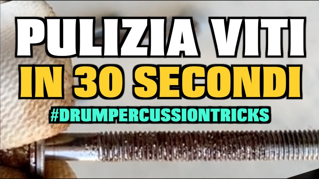 COME PULIRE UNA VITE ARRUGGINITA IN 30 SECONDI #drumpercussiontricks -  YouTube