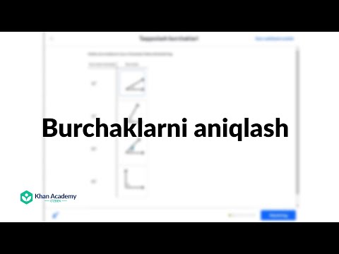 Video: Burchak juftlarini qanday aniqlash mumkin?