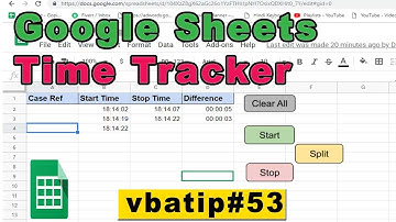 time tracker using google sheets / google app script