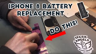 Watch The Spark Angels replace an Apple iPhone 8 battery