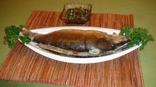 Pinoy recipe - How to Make Inihaw na Bangus [Grilled Milkfish with Stuffing]