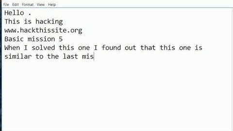 This is hacking : Mission 5