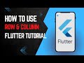 How to use Row & Column in Flutter | Flutter beginner tutorial | Flutter bootcamp | dart programming