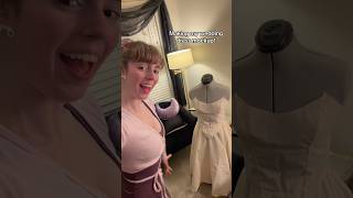 Making my wedding dress mockup! #weddingdress #sewing #bridetobe #dressmaking #corsetdress