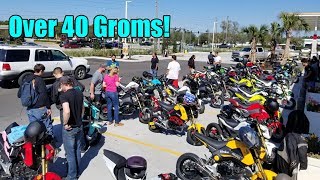 Huge Honda Grom Ride Orlando To Melbourne, Florida.