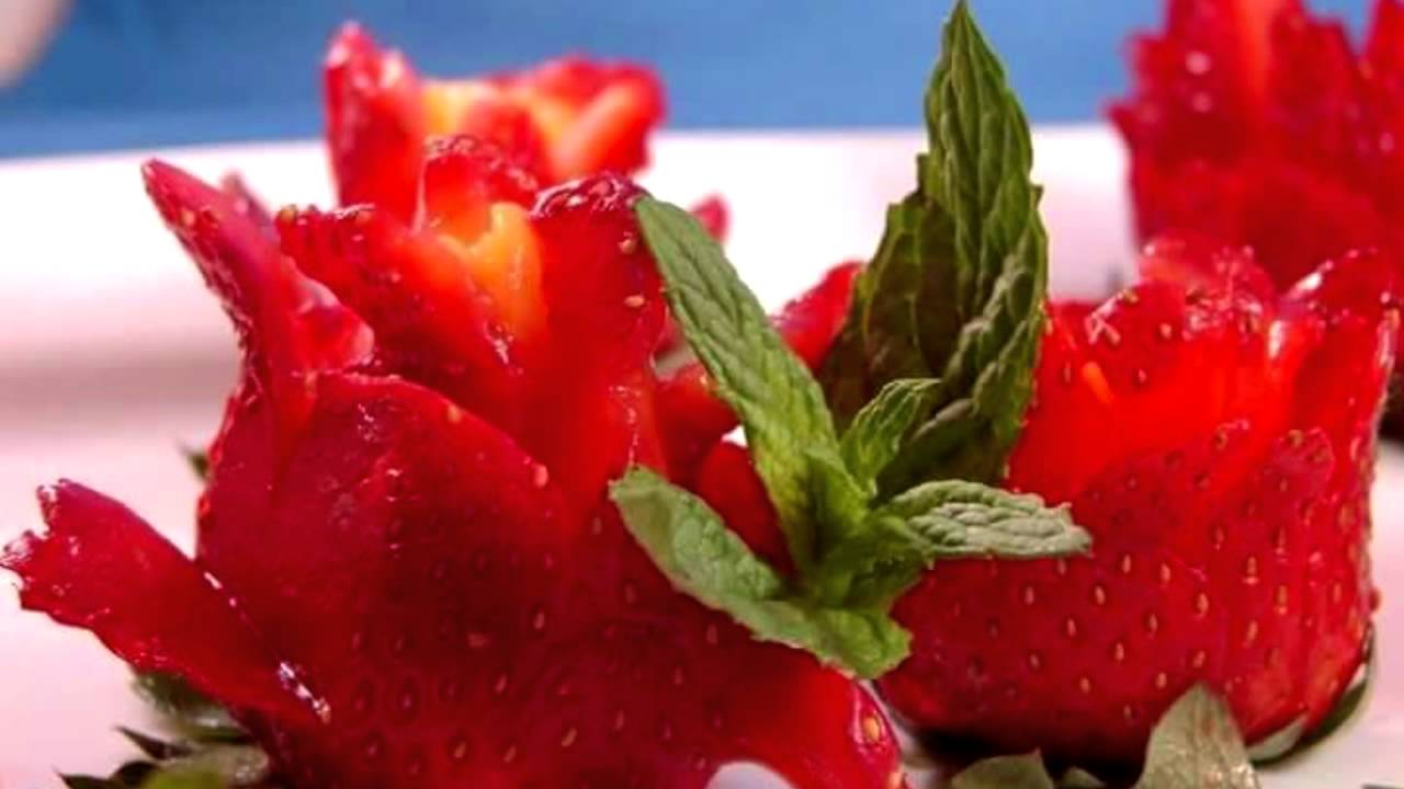 Инструменты для карвинга из клубники