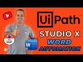 Uipath studio x tutorial  word automation  create resumes