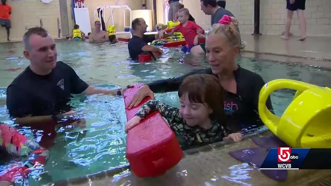 Water Chart Autism Children with autism, special needs learn water safety - YouTube