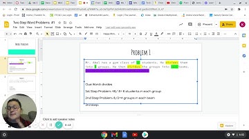 Two Step Word Problems #1   Google Slides