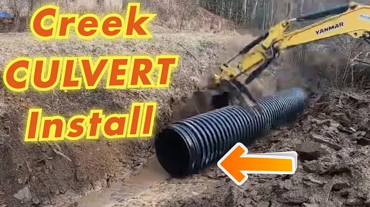 Installing BIG Culvert Pipes In A Creek-2020