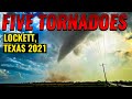 FIVE TORNADOES IN ONE DAY!!!; Lockett, Texas; Vernon, Texas