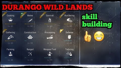 DURANGO WILD LANDS - all skill building boosts-