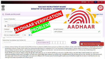 rrb group d aadhar consent problem | please check aadhaar consent rrb group d | rrb otp problem