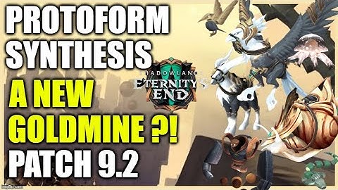 [WoW 9.2] The Protoform Synthesis, a new GOLDMINE? Can we make gold with this subprofession system?