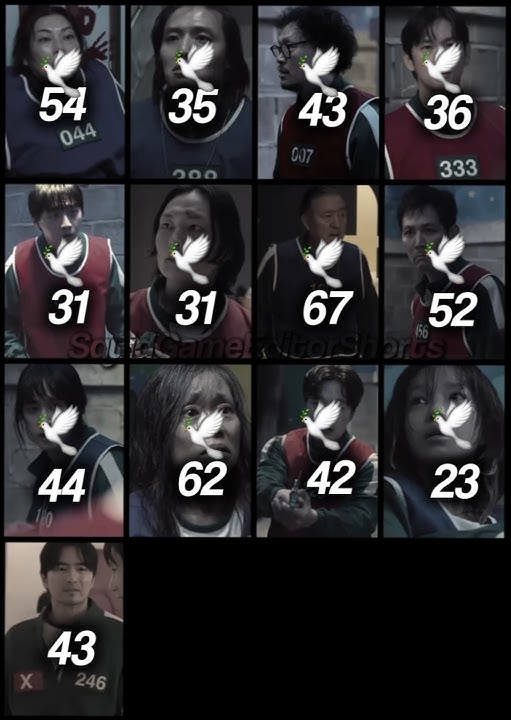 Squid Game Season 3 Main Cast Characters Sad Deaths Edit Hide And Seek 🇰🇷🐙 Ft. Gi-Hun Jun-Hee 🥶 |