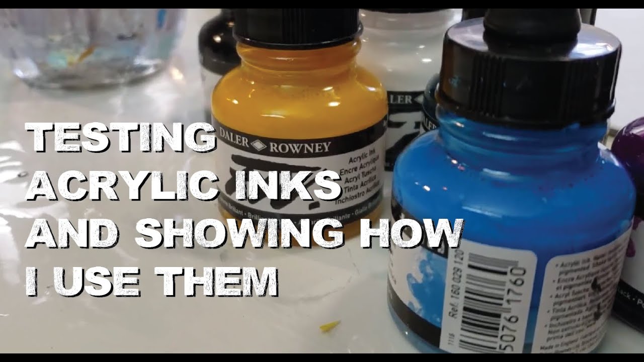 Testing Daler Rowney FW Acrylic Inks 
