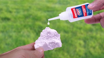 Super Glue and Styrofoam ! Pour Glue on Styrofoam and Amaze With Results