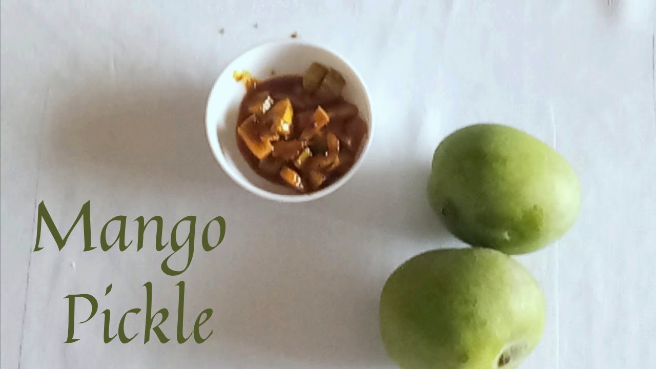 Mango Pickle No Sun Dry Kerala Style Veena's Kitchen YouTube