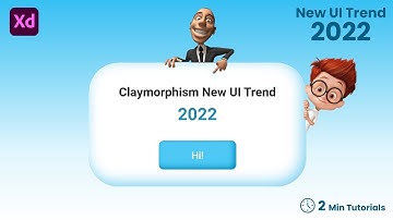 Claymorphism New UI Trend 2022 | By Designing Tutorials