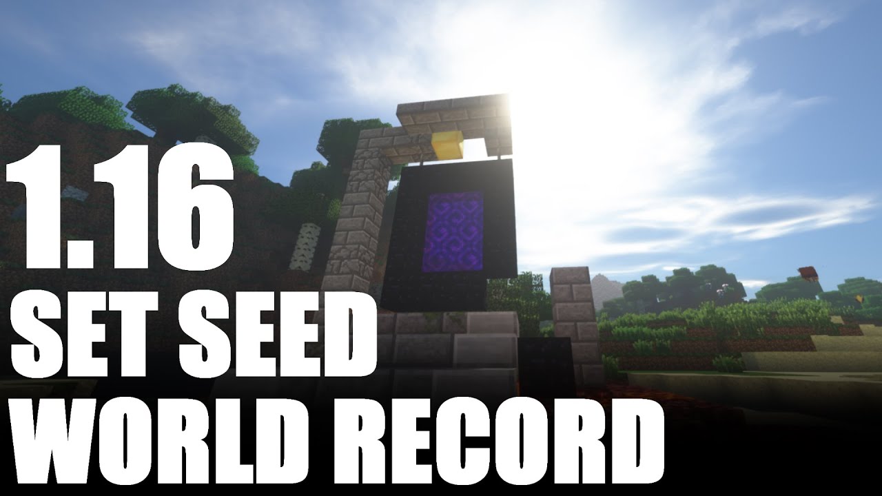 Former WR] Minecraft Set Seed (SSG 1.9+ 2:29.800) - YouTube