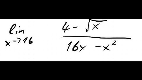 limit as x approaches 16 of (4-sqrtx)/(16x-x^2) Simple Limits
