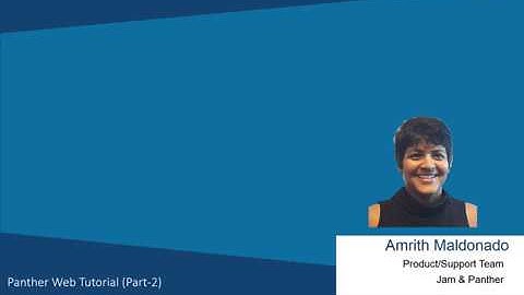 #Panther Web Tutorial (Part - 2)