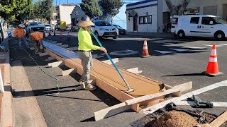 SLO bicycle lanes becoming safer with new protected parking improvements