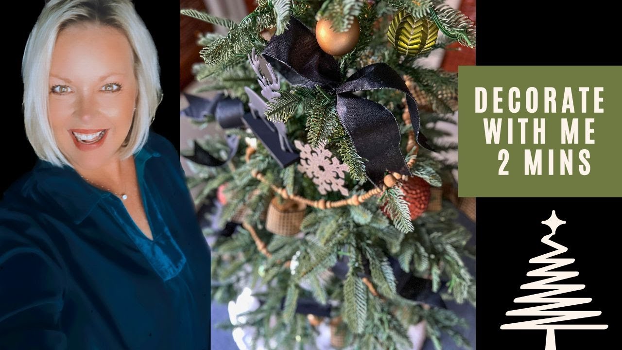 How to Decorate a Rustic Farmhouse Christmas Tree - YouTube