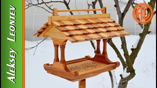 Кормушка для птиц. / DIY Wooden bird feeder.