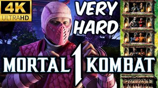 Mk1 Floyd Very Hard Klic Tower Gameplay Scorpion As Kameo 4K 60 Fps Mortal Kombat 1 Mod