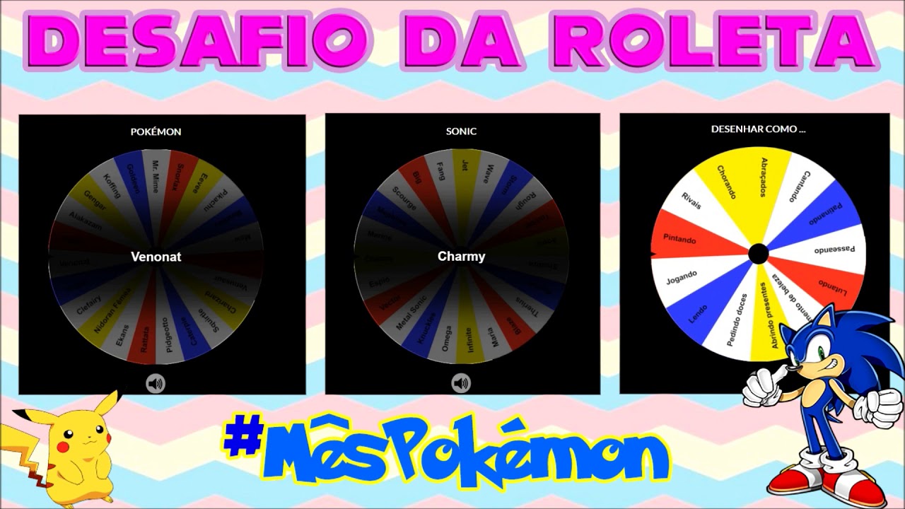 DESAFIO DA ROLETA - Pokémon (02) - YouTube