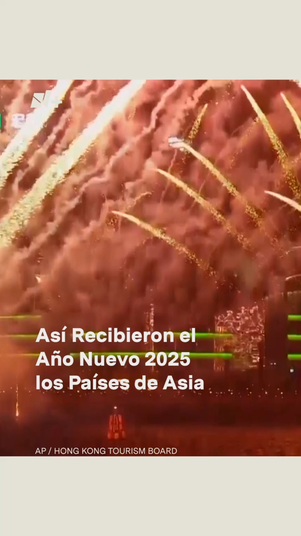 Así recibieron el Año Nuevo 2025 los países de Asia - N+ #Shorts
