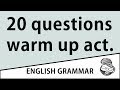 For teachers  - 20 questions (warm up)