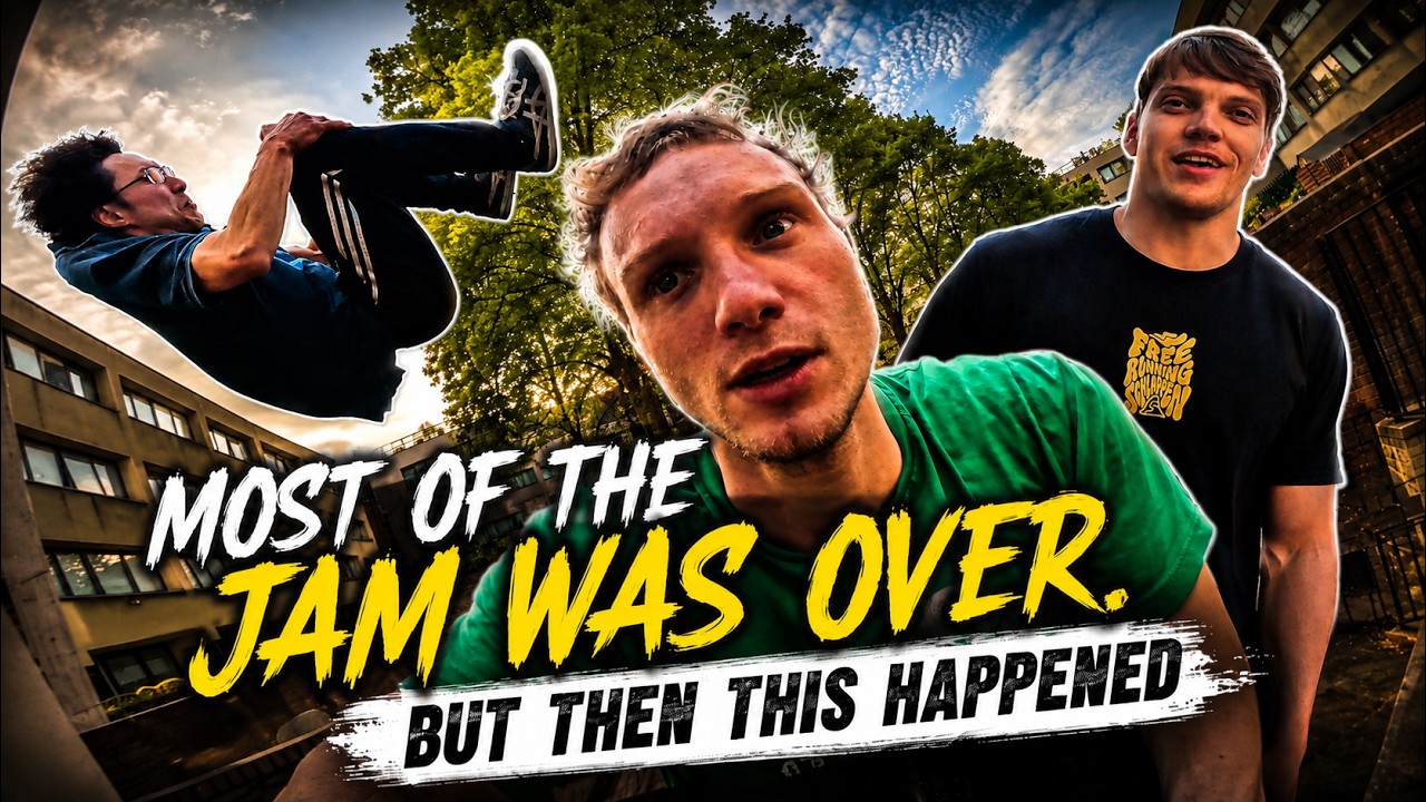 We started filming 6 hours into the London parkour jam