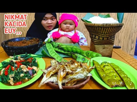 makanan-khas-sunda‼️ikan-asin-tumis-daun-labusiam-sambel-terasi-lalapan
