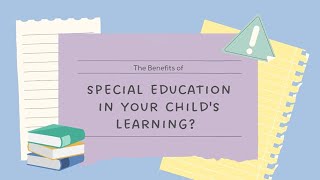 Benefits of SPED