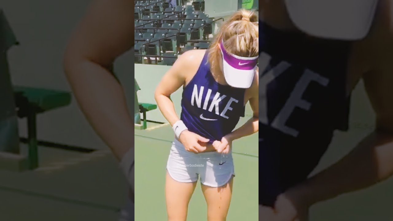 Eugenie Bouchard Sweat Test