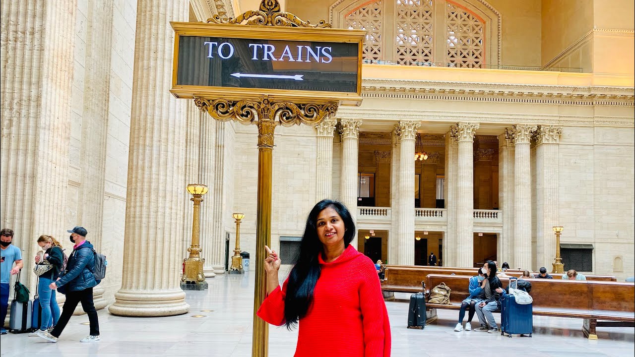 Union Station Chicago Railway Amtrak Malayalam