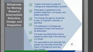 Change and Implementation in Practice: Theory of Change, Module 5 Video
