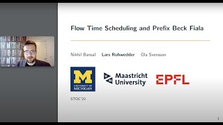 STOC 2022 - Flow Time Scheduling and Prefix Beck-Fiala