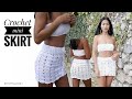 How to Crochet a #Miniskirt, #summerskirt, #beachskirt #pomcloset