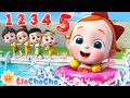 Five Little Babies Swimming in the Pool | EP28 | LiaChaCha Nursery Rhymes & Baby Songs