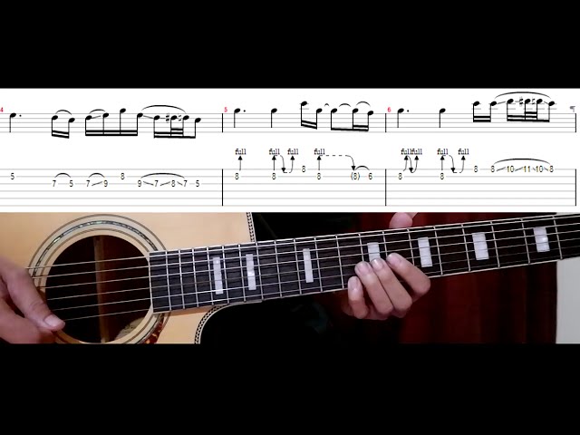 Tutorial Solo Guns N' Roses - November Rain Acoustic Version With Tab u0026 Chord class=