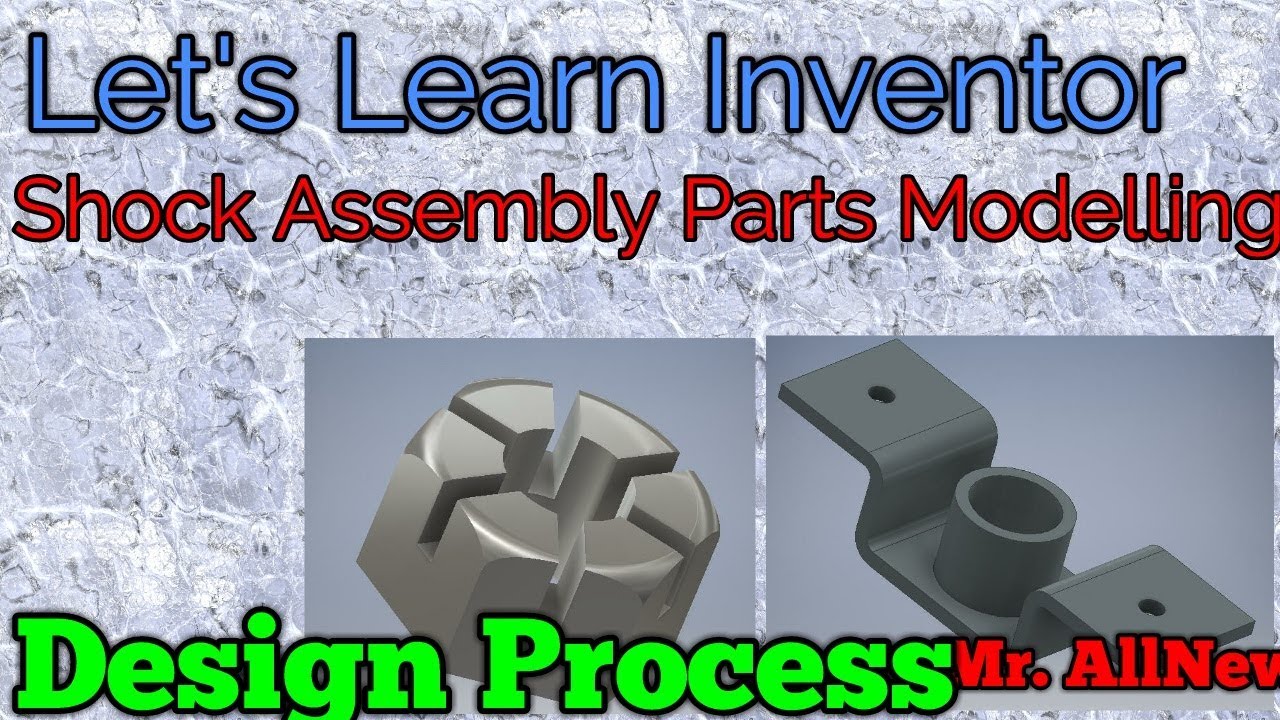 Let's Learn Inventor: Shock Parts Modelling (Design) In Simple Steps By ...