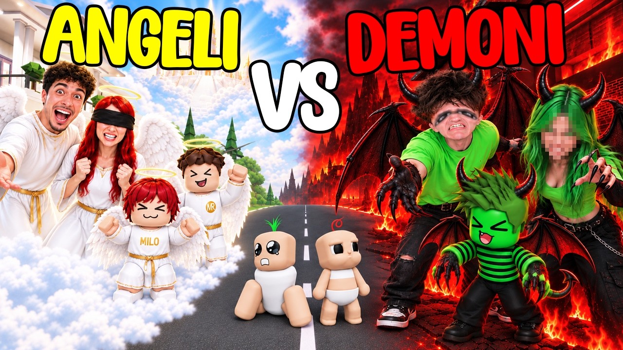 FAMIGLIA ANGELI vs FAMIGLIA DEMONI ADOTTANO MIRKO e GINO.. (Brookhaven)